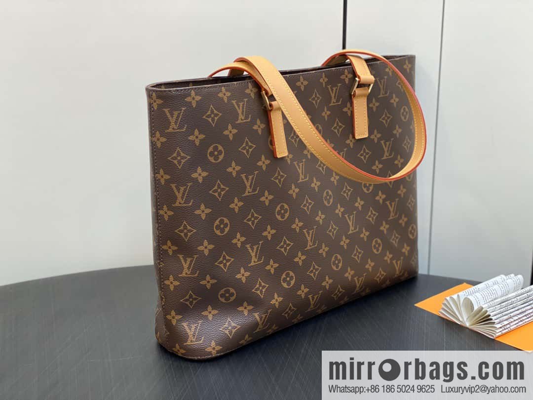 [Boutique‑grade] M51155 monogram yellow leather, medieval bag series Vivian large handbag 51172 VivianCc vegetable basket out of print medieval bag Vivian