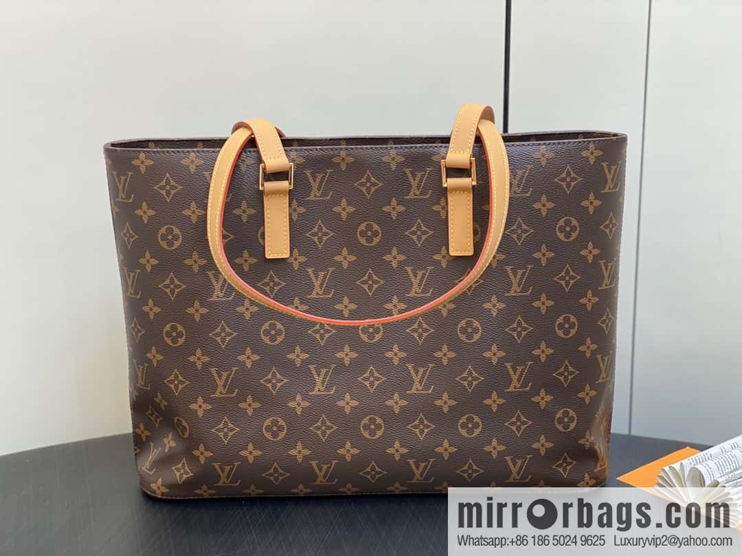 [Boutique‑grade] M51155 monogram yellow leather, medieval bag series Vivian large handbag 51172 VivianCc vegetable basket out of print medieval bag Vivian