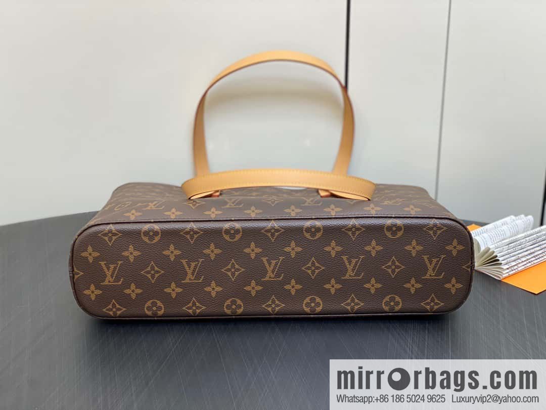 [Boutique‑grade] M51155 monogram yellow leather, medieval bag series Vivian large handbag 51172 VivianCc vegetable basket out of print medieval bag Vivian