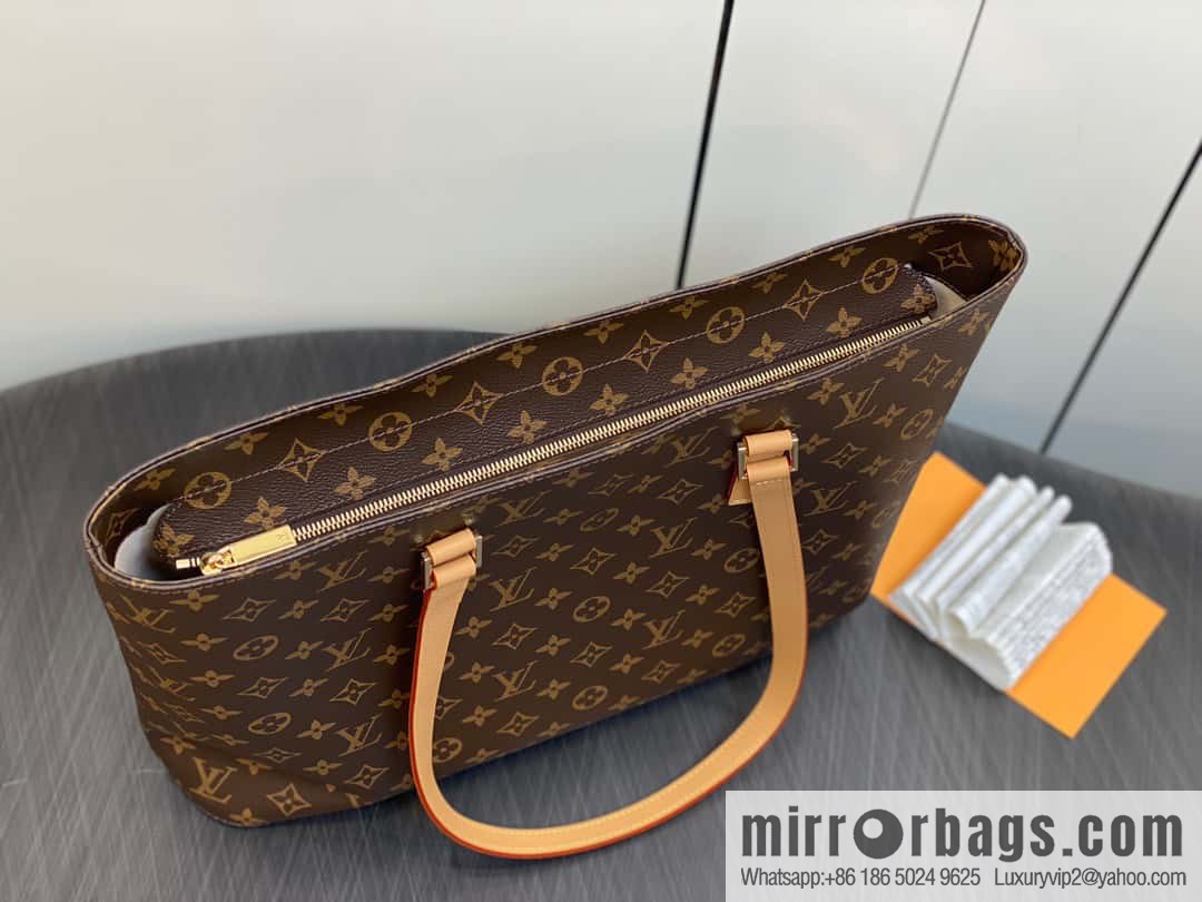 [Boutique‑grade] M51155 monogram yellow leather, medieval bag series Vivian large handbag 51172 VivianCc vegetable basket out of print medieval bag Vivian