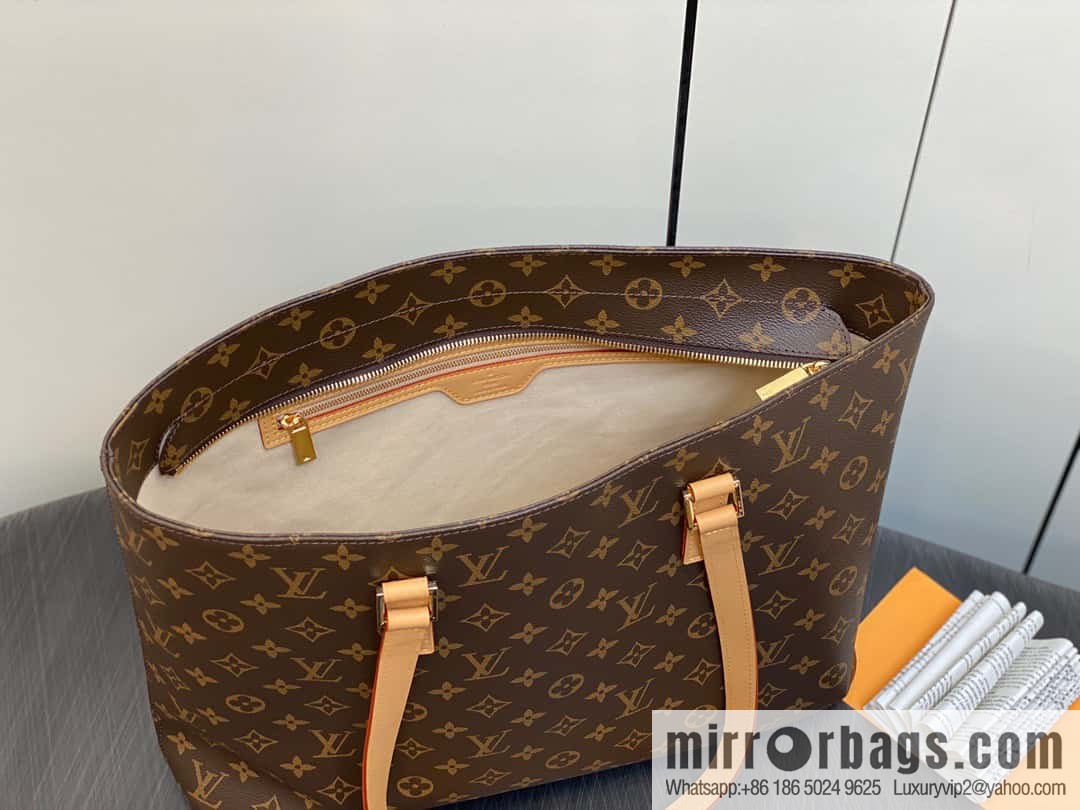 [Boutique‑grade] M51155 monogram yellow leather, medieval bag series Vivian large handbag 51172 VivianCc vegetable basket out of print medieval bag Vivian