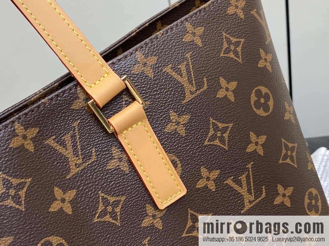 [Boutique‑grade] M51155 monogram yellow leather, medieval bag series Vivian large handbag 51172 VivianCc vegetable basket out of print medieval bag Vivian