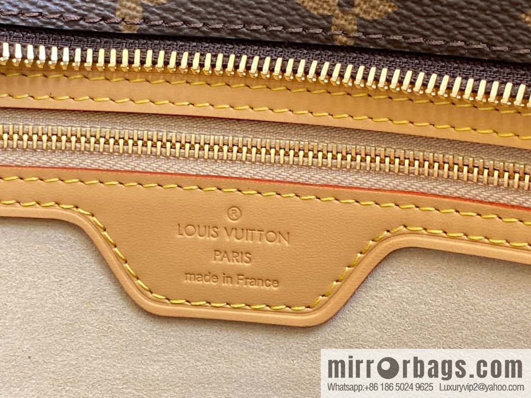 [Boutique‑grade] M51155 monogram yellow leather, medieval bag series Vivian large handbag 51172 VivianCc vegetable basket out of print medieval bag Vivian