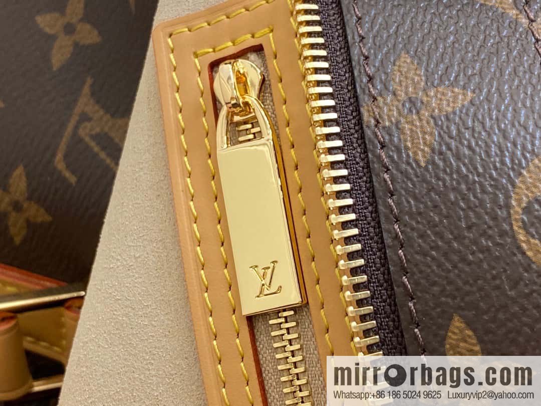[Boutique‑grade] M51155 monogram yellow leather, medieval bag series Vivian large handbag 51172 VivianCc vegetable basket out of print medieval bag Vivian