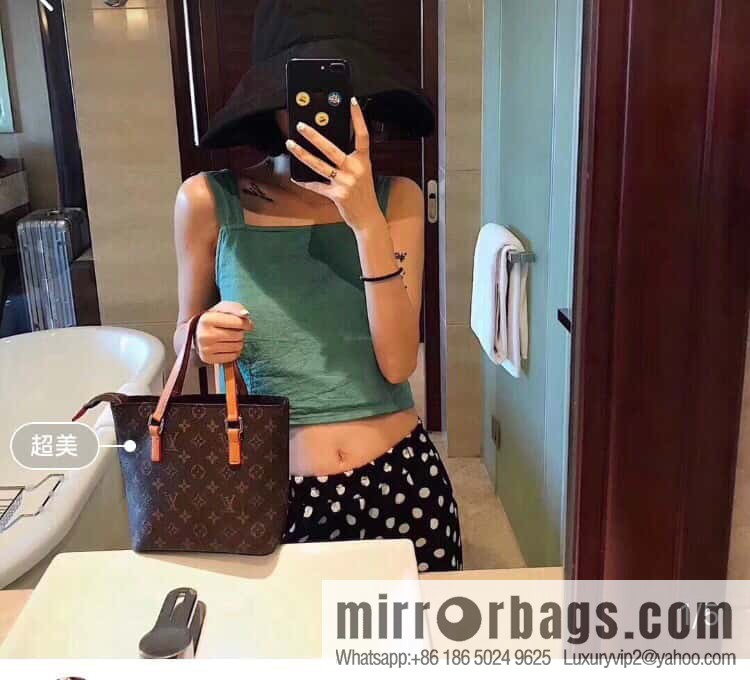 [Boutique‑grade] M51155 monogram yellow leather, medieval bag series Vivian large handbag 51172 VivianCc vegetable basket out of print medieval bag Vivian