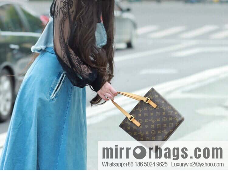 [Boutique‑grade] M51170 monogram yellow leather, medieval bag series M51170 51172 Vivian Cc vegetable basket out of print medieval bag Vivian