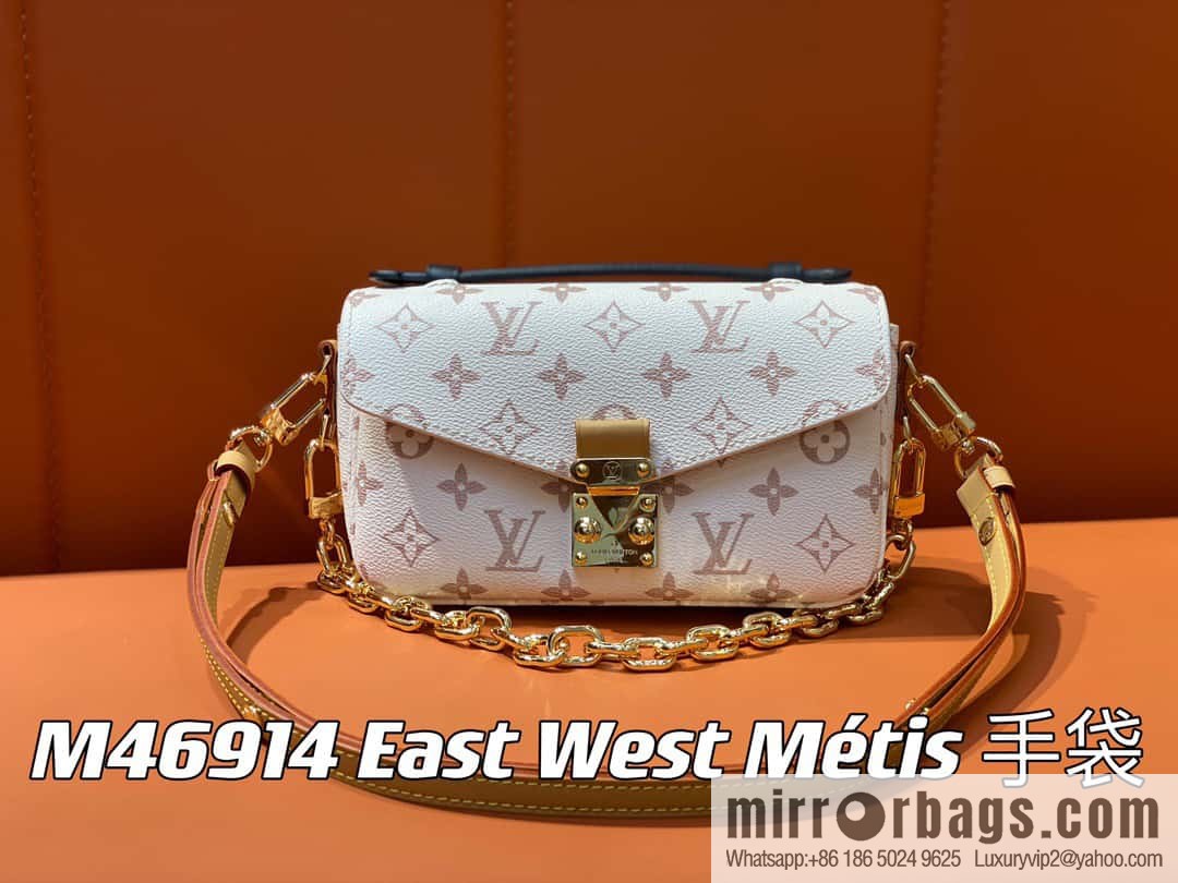 [Boutique‑grade] M46914 white flower M46279 mailman bag series LV mailman bag out of small East West Métis handbag