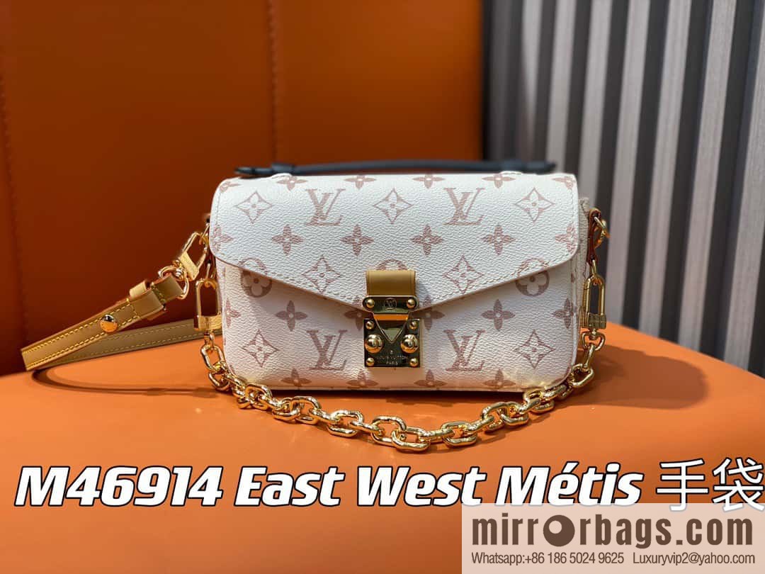 [Boutique‑grade] M46914 white flower M46279 mailman bag series LV mailman bag out of small East West Métis handbag