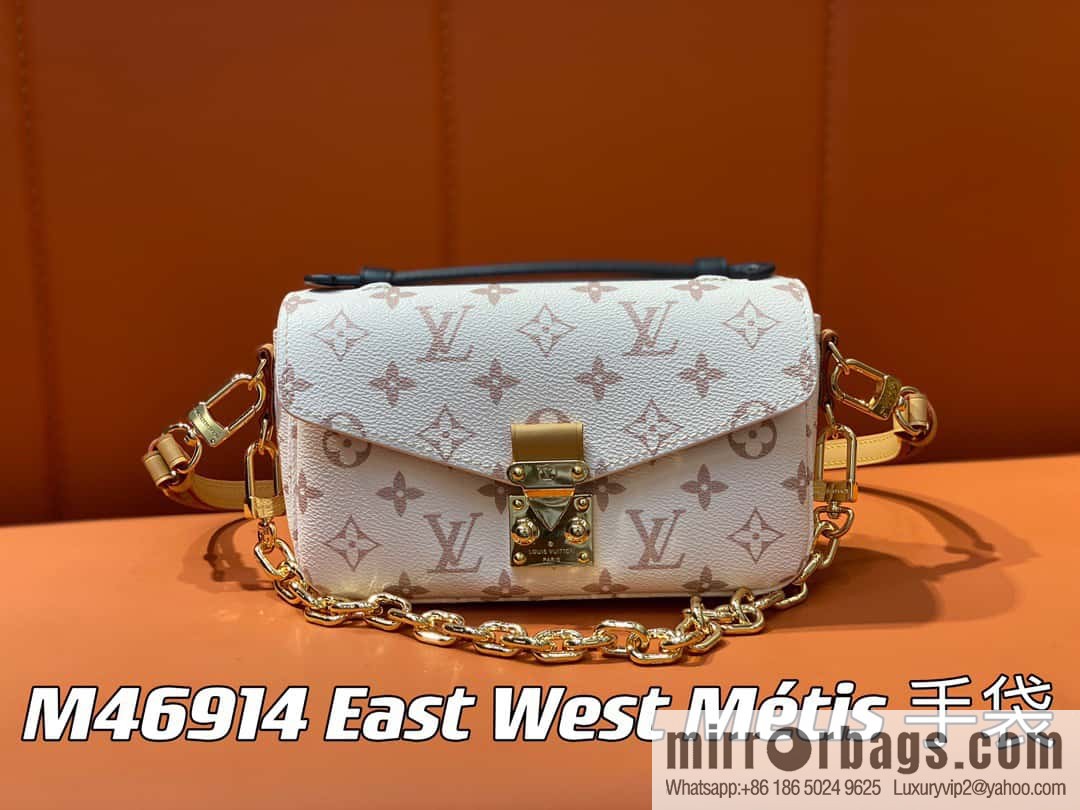 [Boutique‑grade] M46914 white flower M46279 mailman bag series LV mailman bag out of small East West Métis handbag