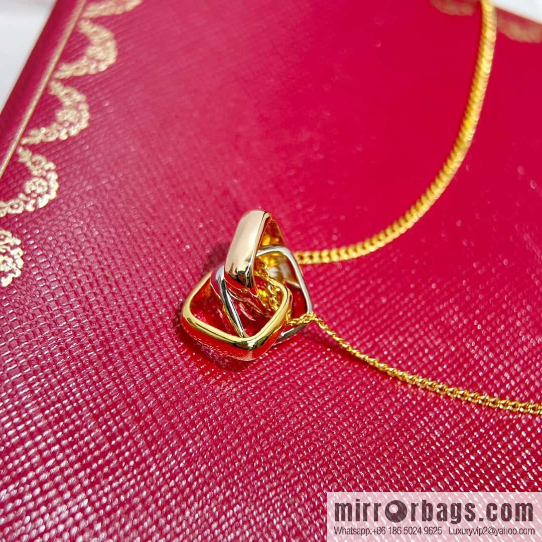 ❗️CNC version ❗️ ☀️ Cartier Cartier Trinity Box 100th anniversary limited three-ring three-color necklace ☀️