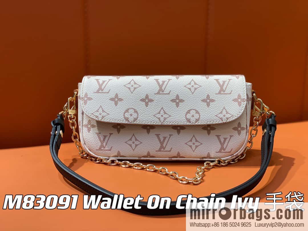 [Boutique‑grade] M83091 white flower M81911 chain bag series Wallet On Chain Ivy handbag