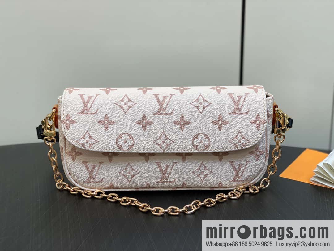 [Boutique‑grade] M83091 white flower M81911 chain bag series Wallet On Chain Ivy handbag