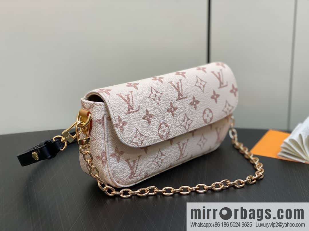 [Boutique‑grade] M83091 white flower M81911 chain bag series Wallet On Chain Ivy handbag