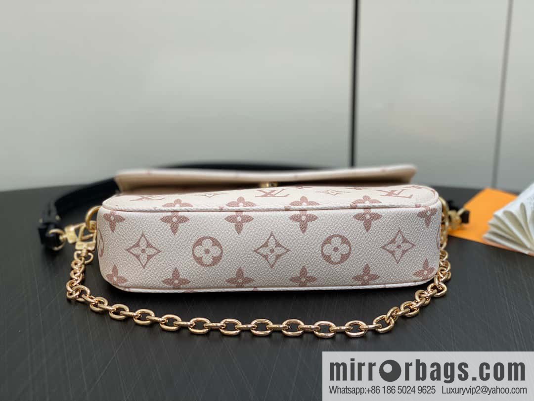 [Boutique‑grade] M83091 white flower M81911 chain bag series Wallet On Chain Ivy handbag