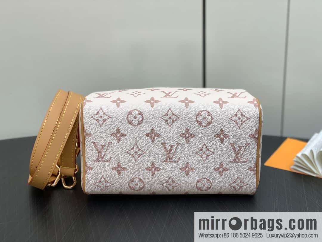 [Boutique‑grade] M46096 white flower M46234speedy pillow bag series M45957 SPEEDY BANDOULIZRE 20 handbag