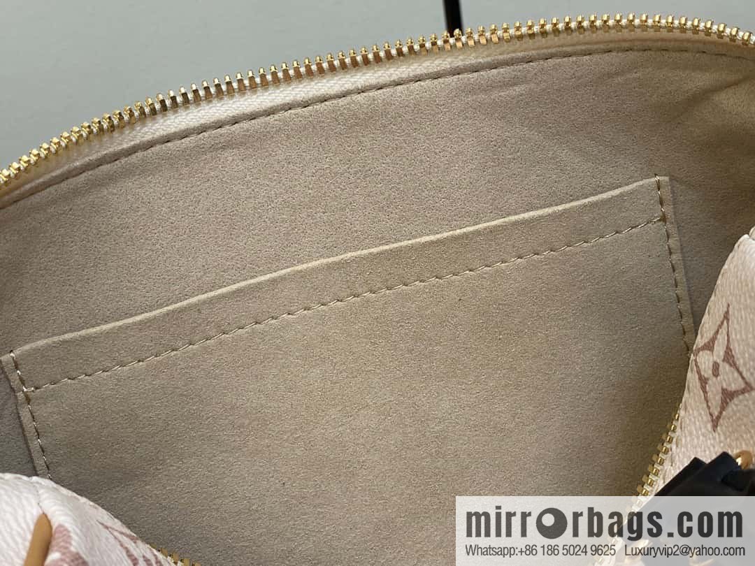 [Boutique‑grade] M46096 white flower M46234speedy pillow bag series M45957 SPEEDY BANDOULIZRE 20 handbag