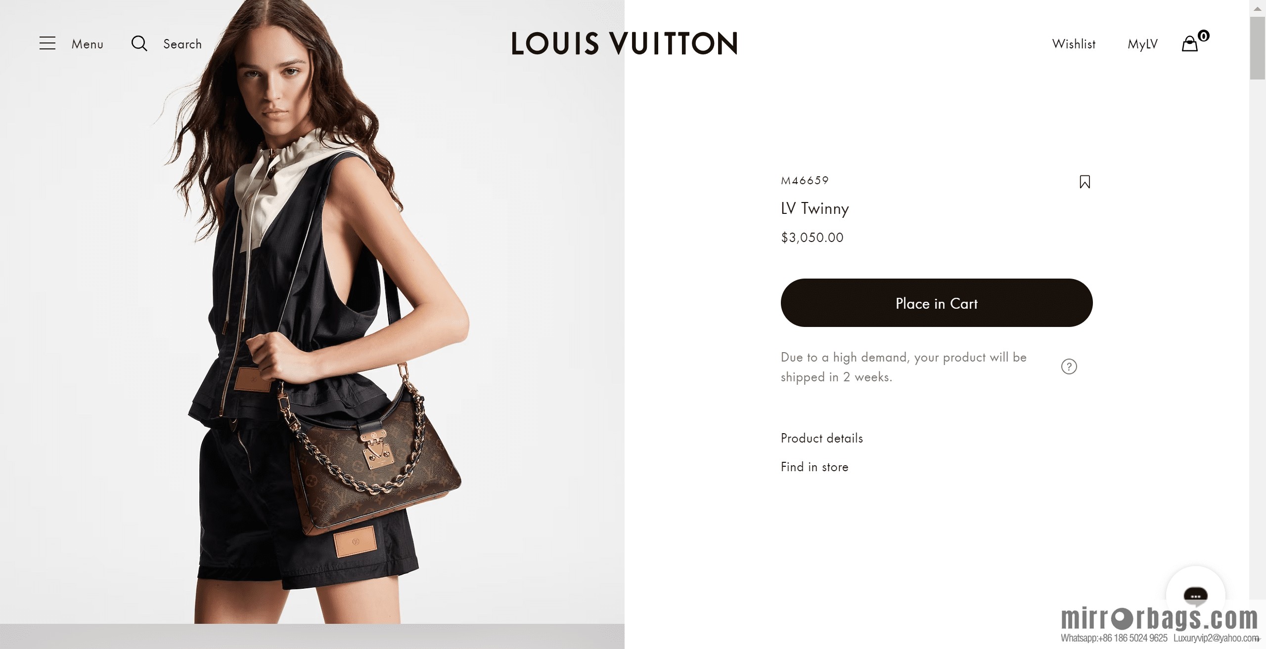 Louis Vuitton M46659 LV TWINNY handbag