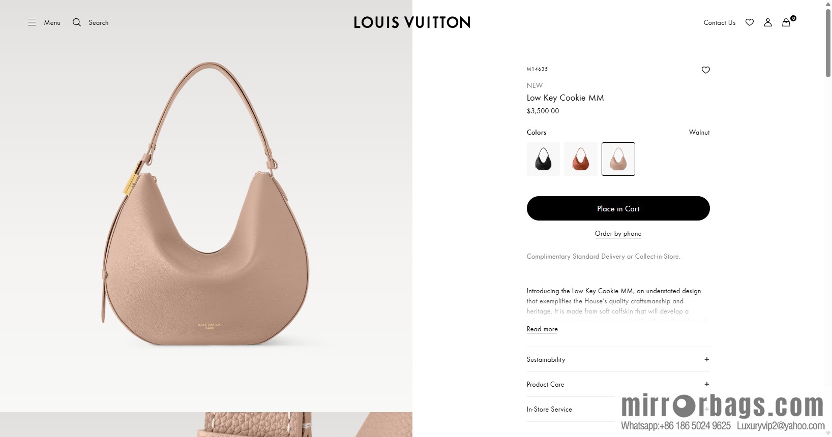LV M14635 NEW Low Key Cookie MM