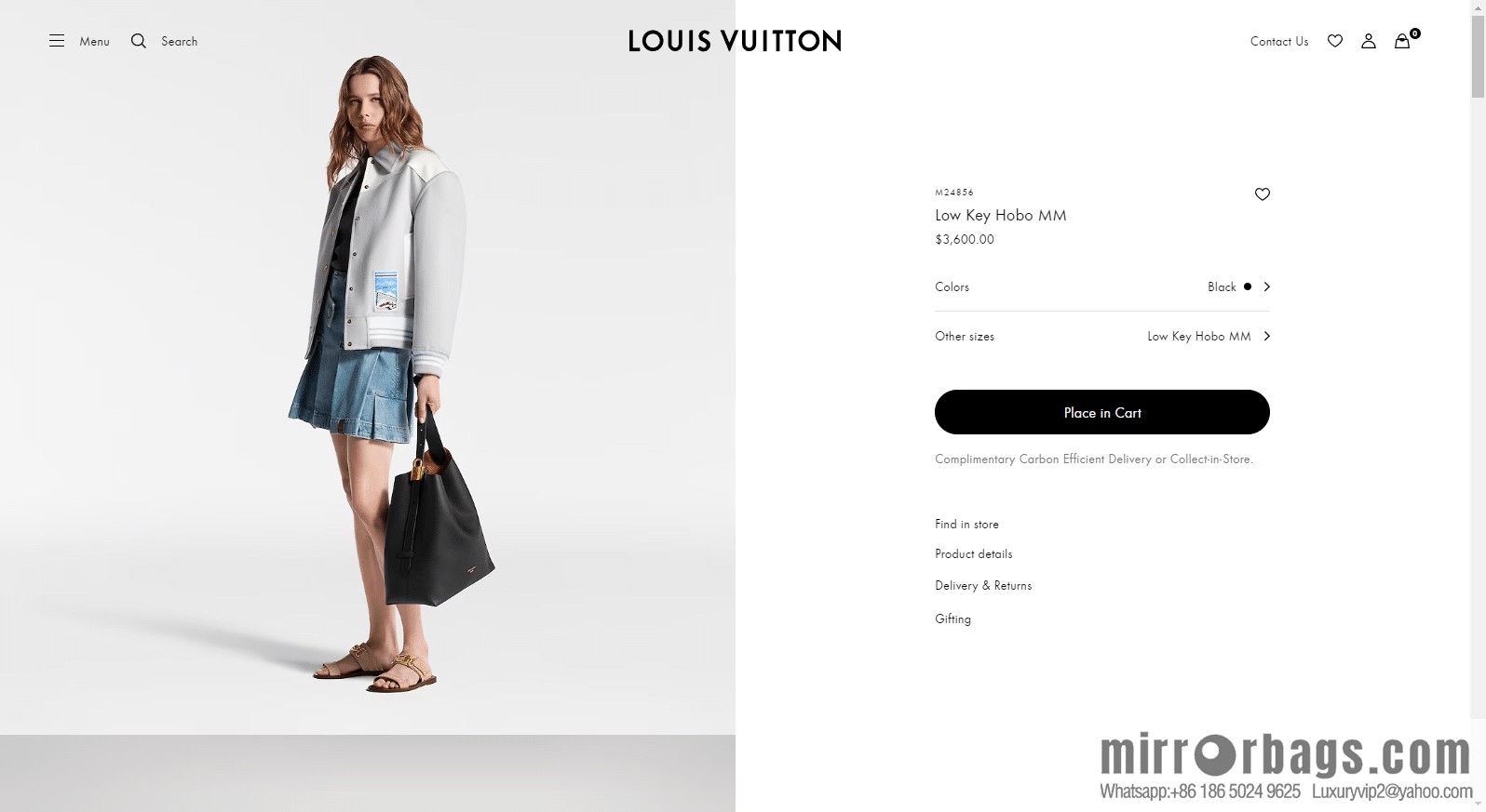 LV M24856 LOW KEY HOBO medium handbag