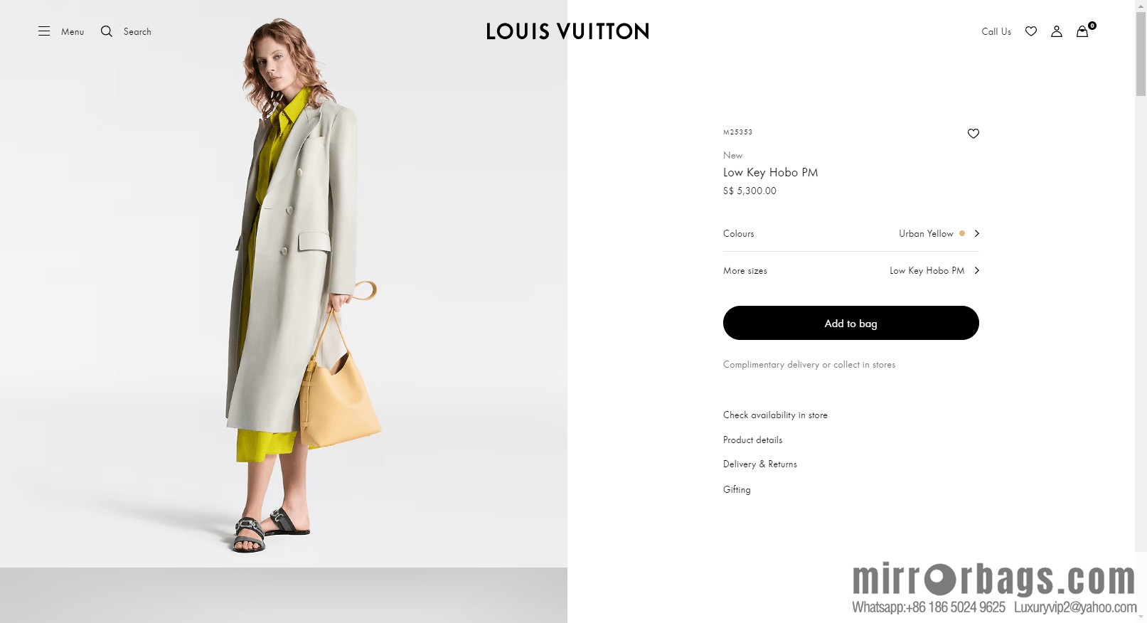 LV M25353 New Low Key Hobo PM