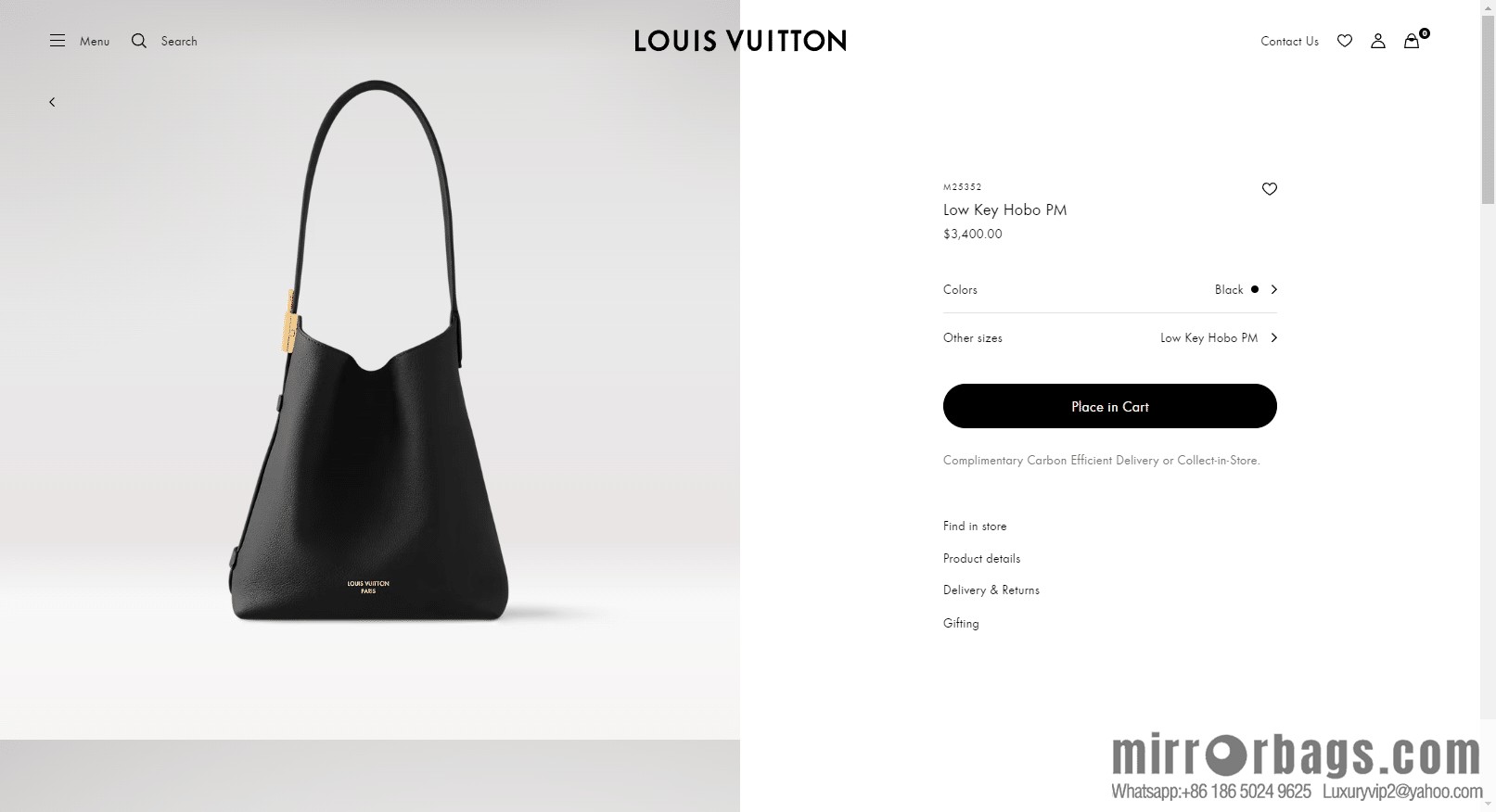 LV M25352 Low Key Hobo PM