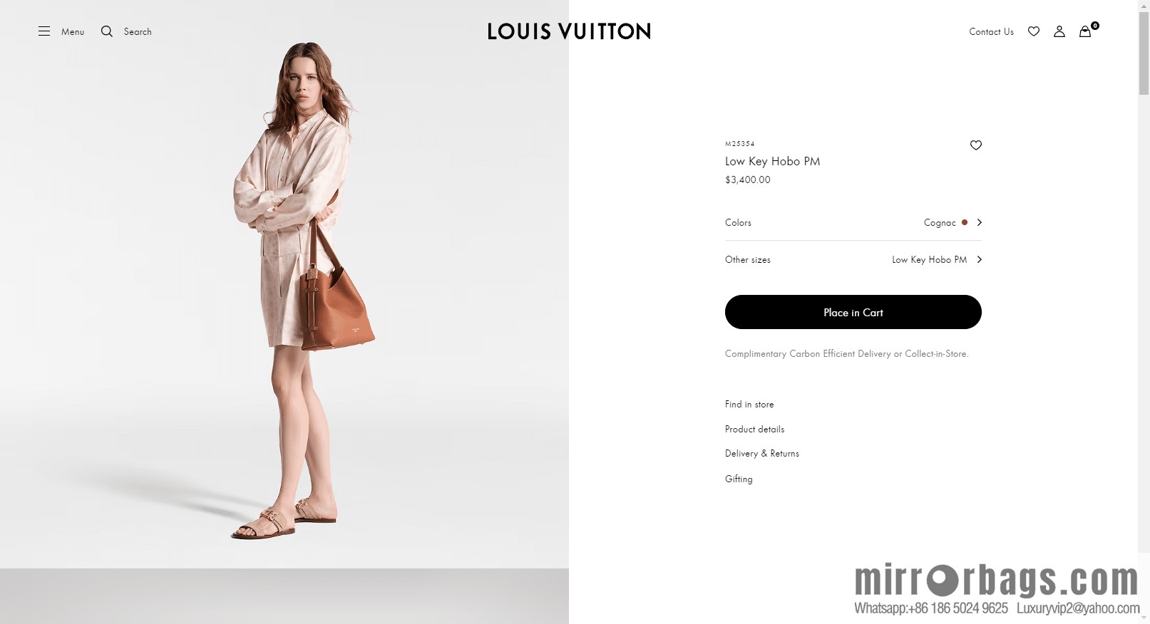 LV M25354 Low Key Hobo PM