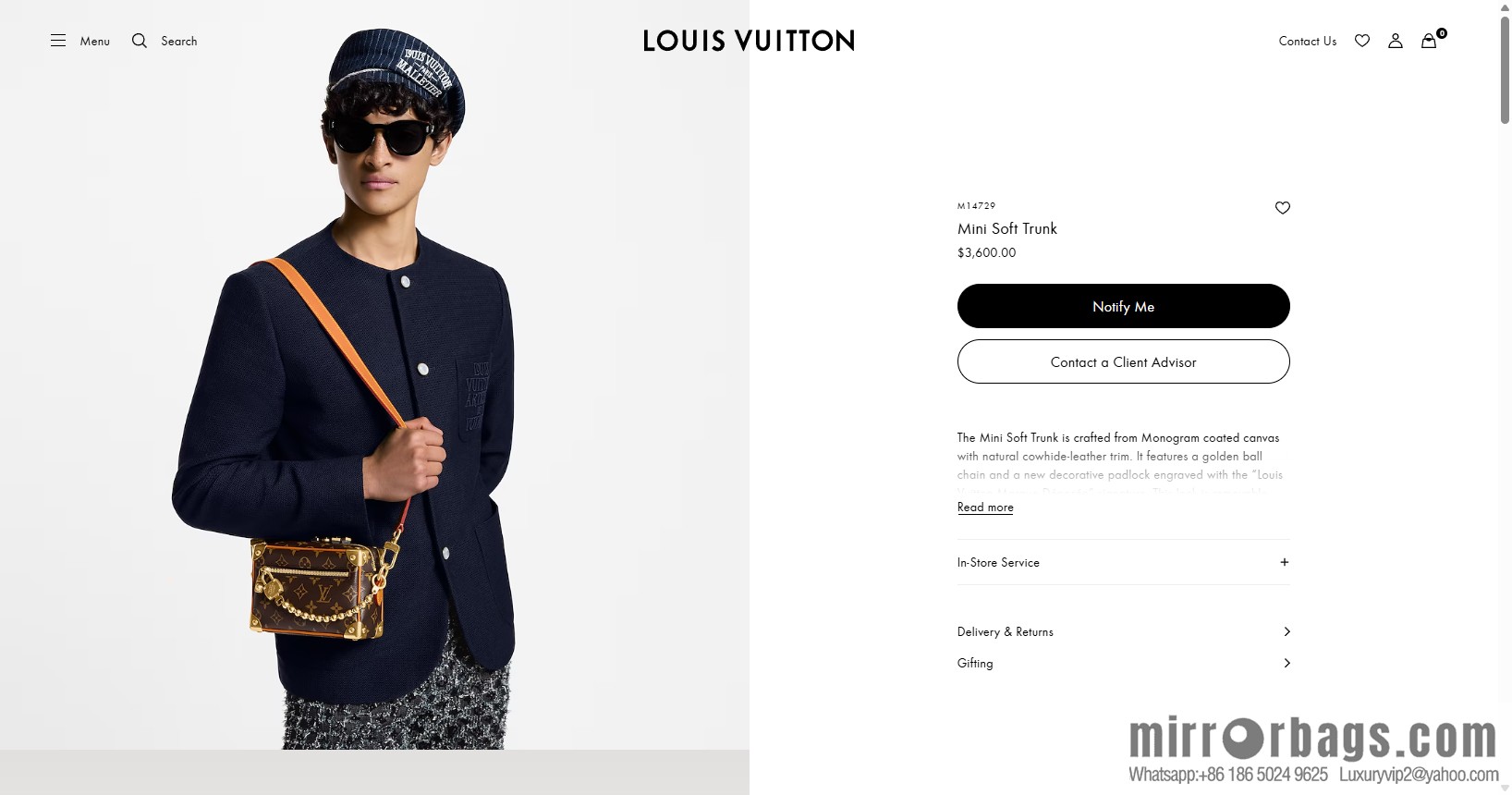 LV M14729 Mini Soft Trunk