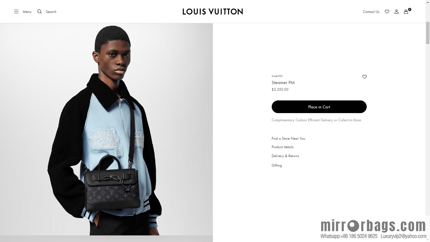 LV M46953 STEAMER small handbag