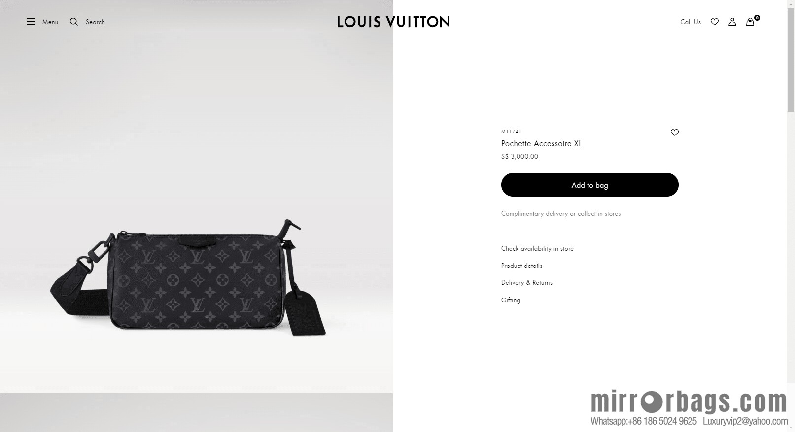 LV M11741 Pochette Accessoire XL