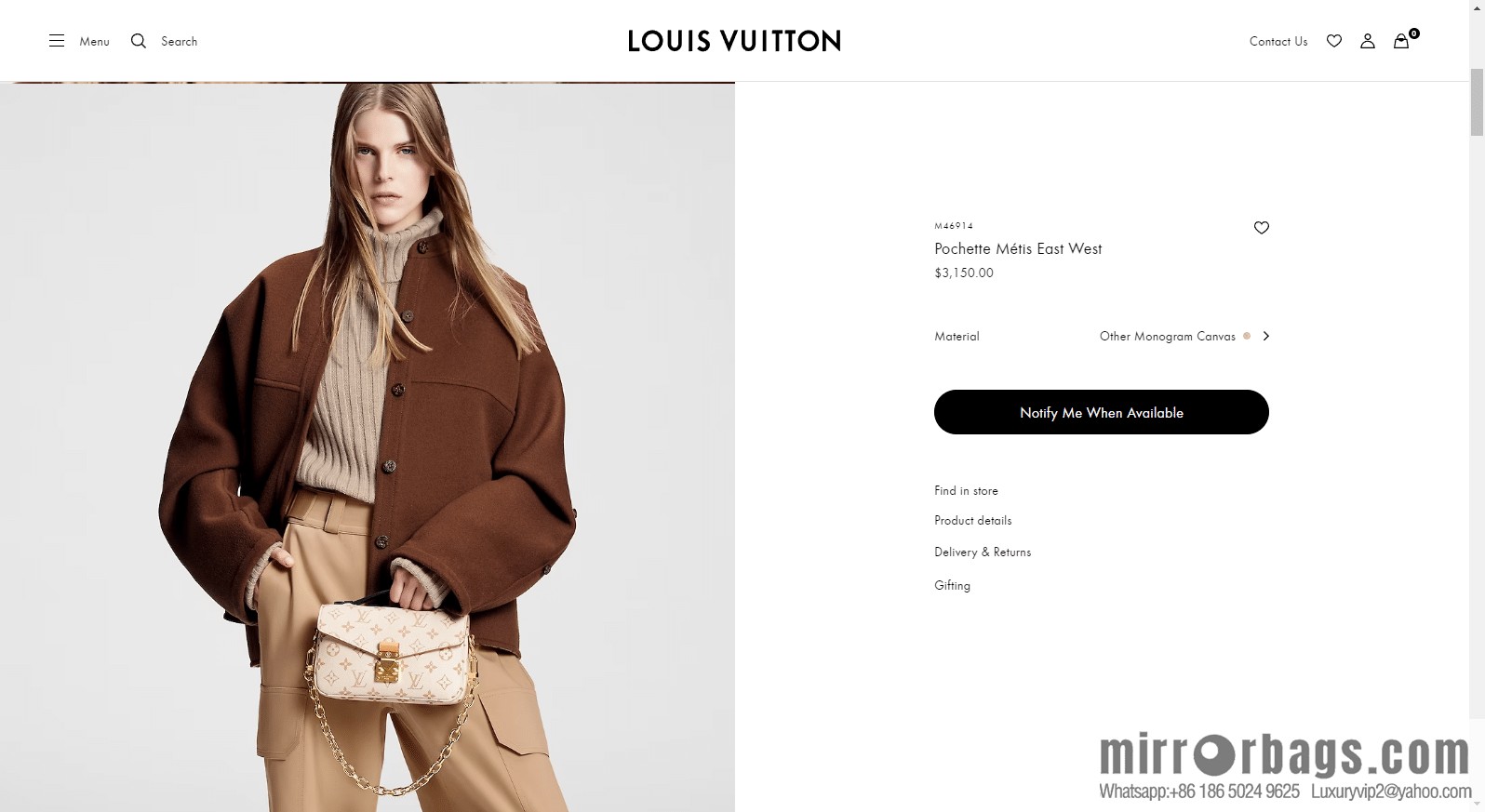 LV M46914 POCHETTE MÉTIS EAST WEST handbag