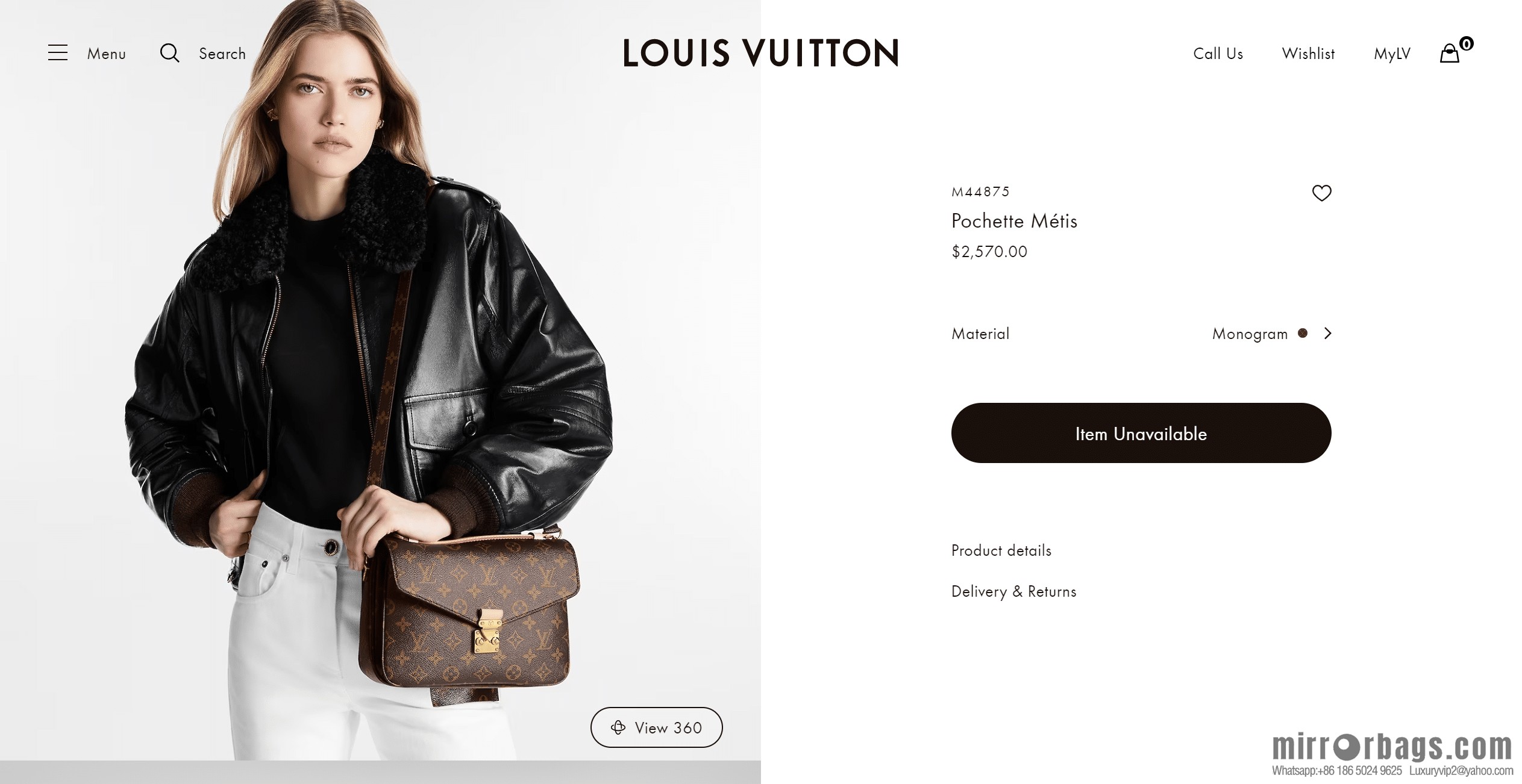 LV M44875 POCHETTE MÉTIS handbag