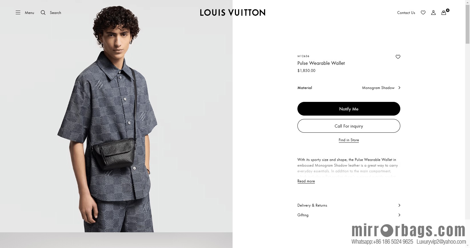 LV M12636 Pulse Wearable Wallet