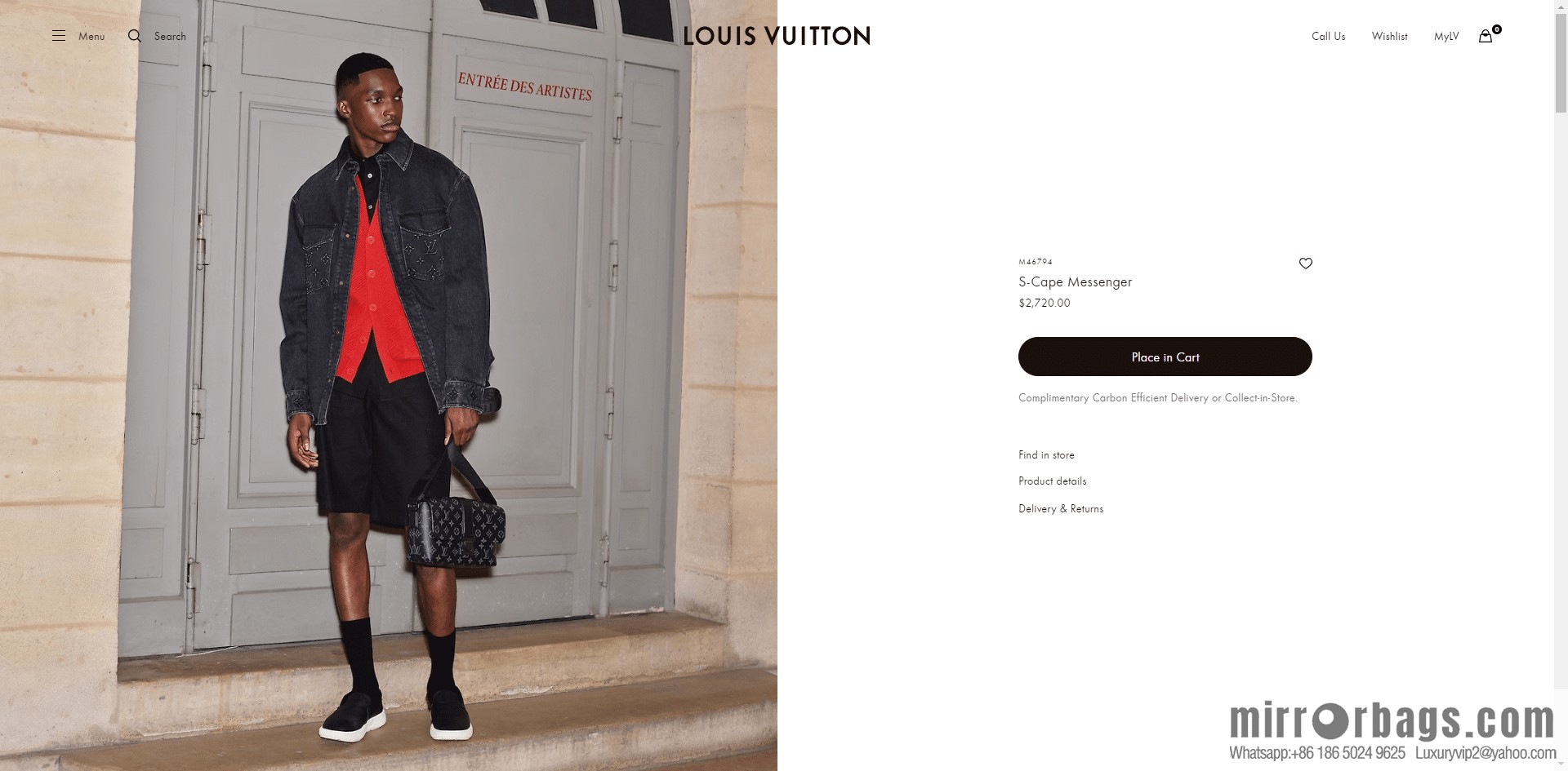 LV M46794 S-CAPE messenger bag