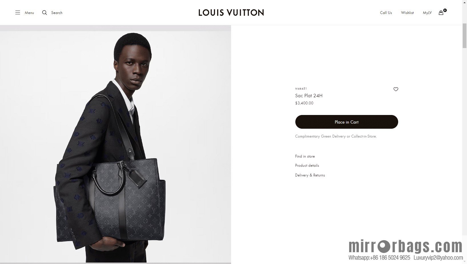 LV M46451 Sac Plat 24H