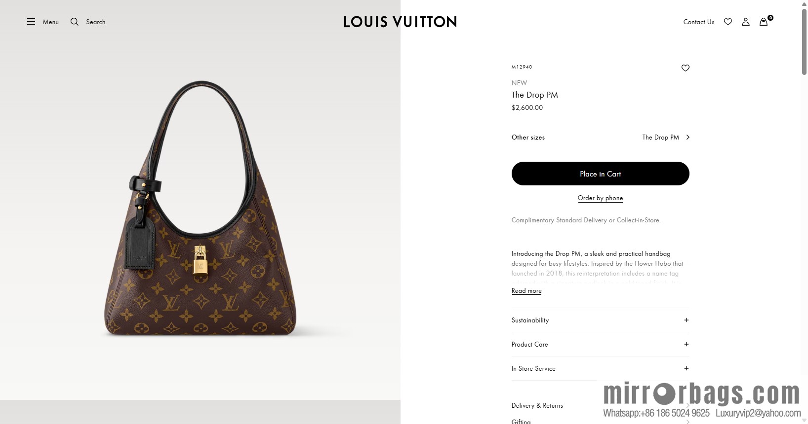 LV M12940 NEW The Drop PM