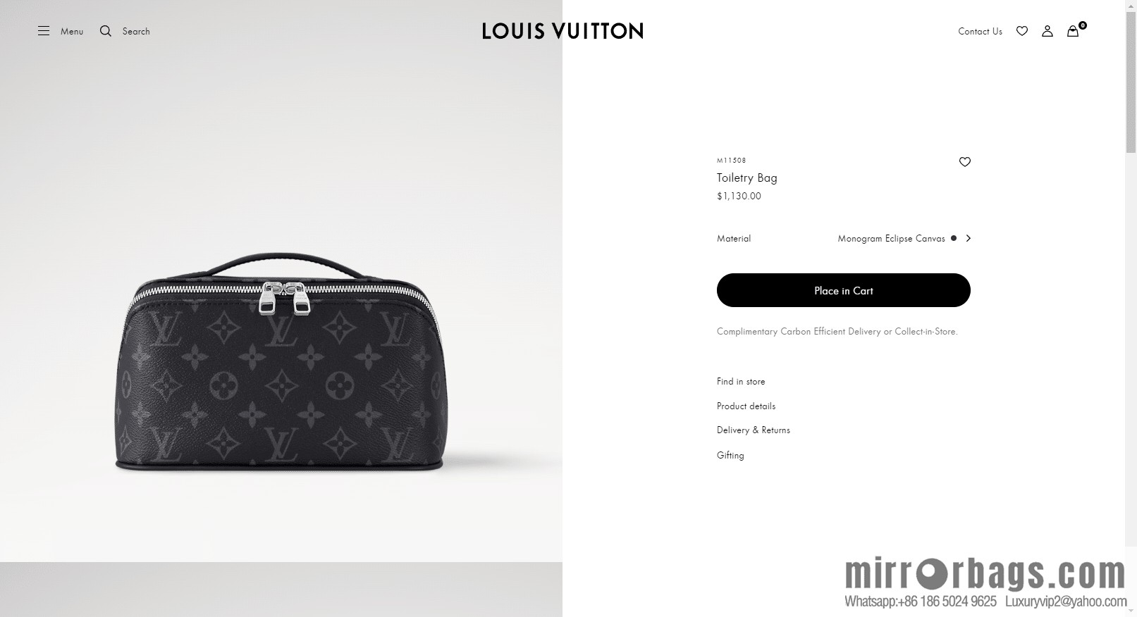 LV M11508 Toiletry Bag
