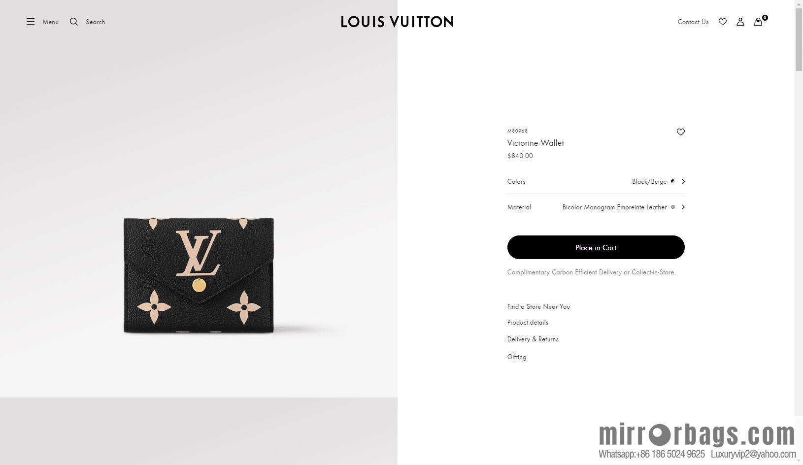 LV VICTORINE M80968 Premium