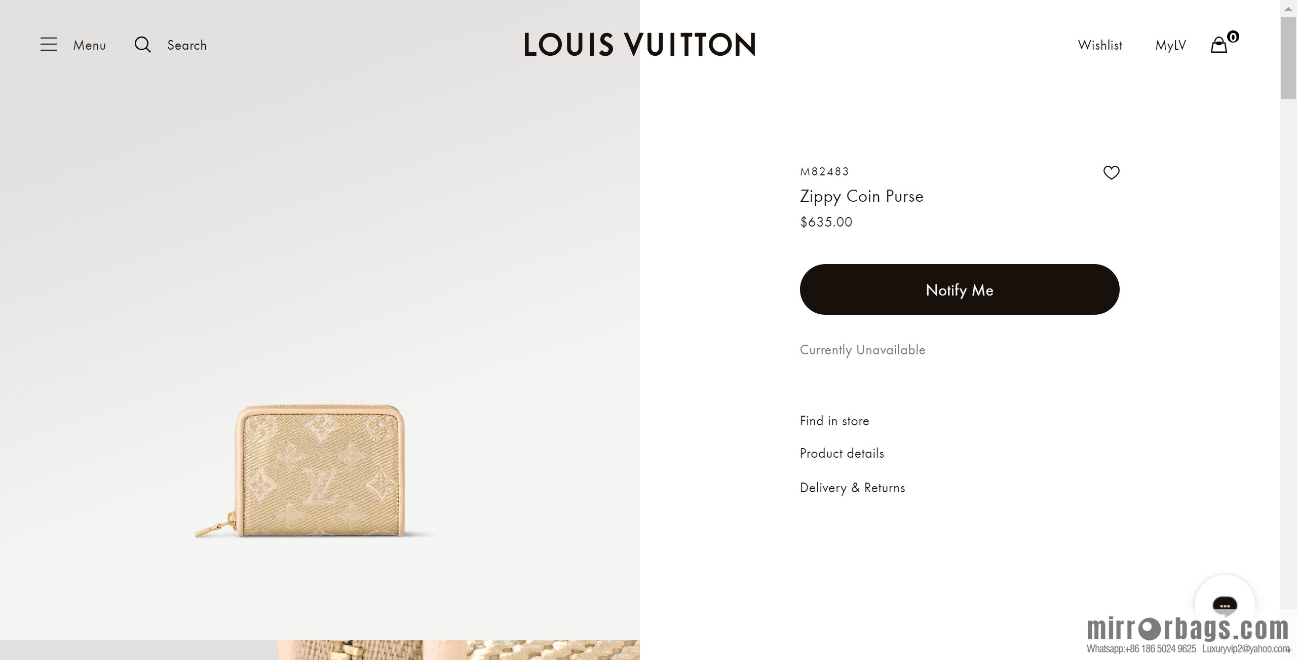 LV M82483 Zippy Coin Purse