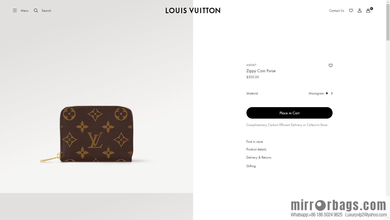 LV ZIPPY zipper wallet M60067 Premium