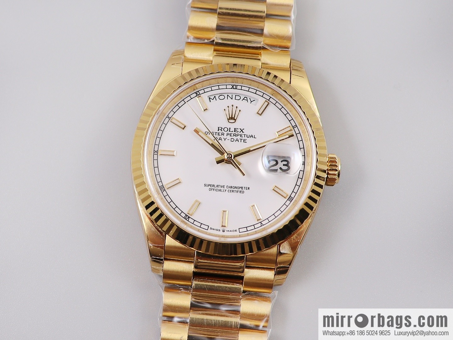 EW Boutique, Rolex Week Diary 36 Ultimate Edition, Original 3255 Automatic Mechanical Movement 128238 Series Watch