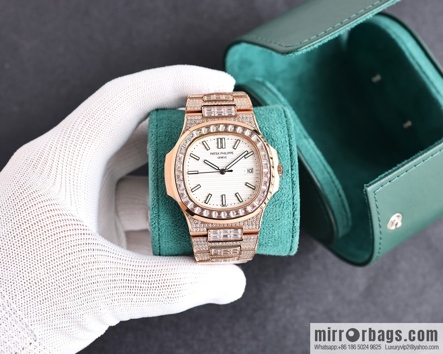 PP Patek. Philippe Nautilus Gypsy Edition New Customized Original 324 Movement Watch