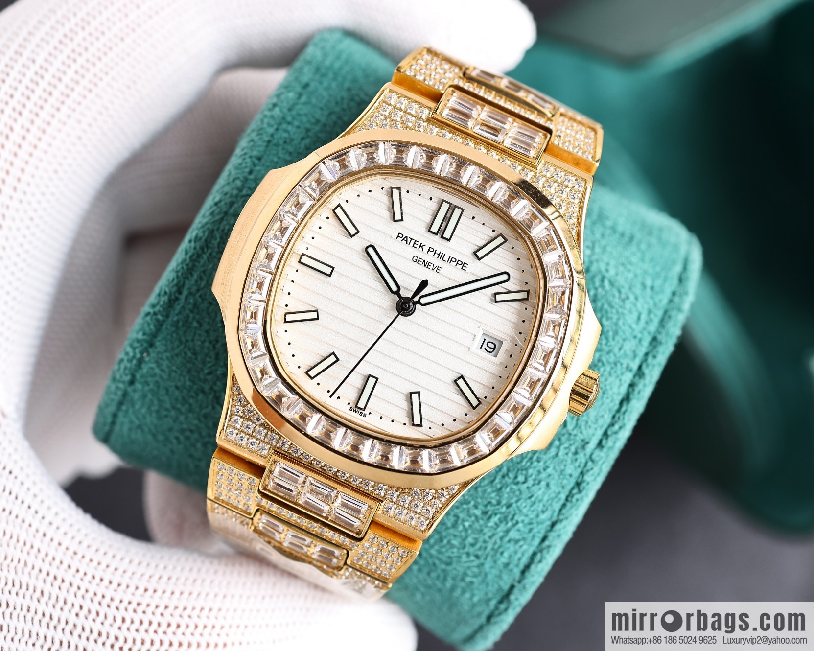 PP Patek. Philippe Nautilus Gypsy Edition New Customized Original 324 Movement Watch