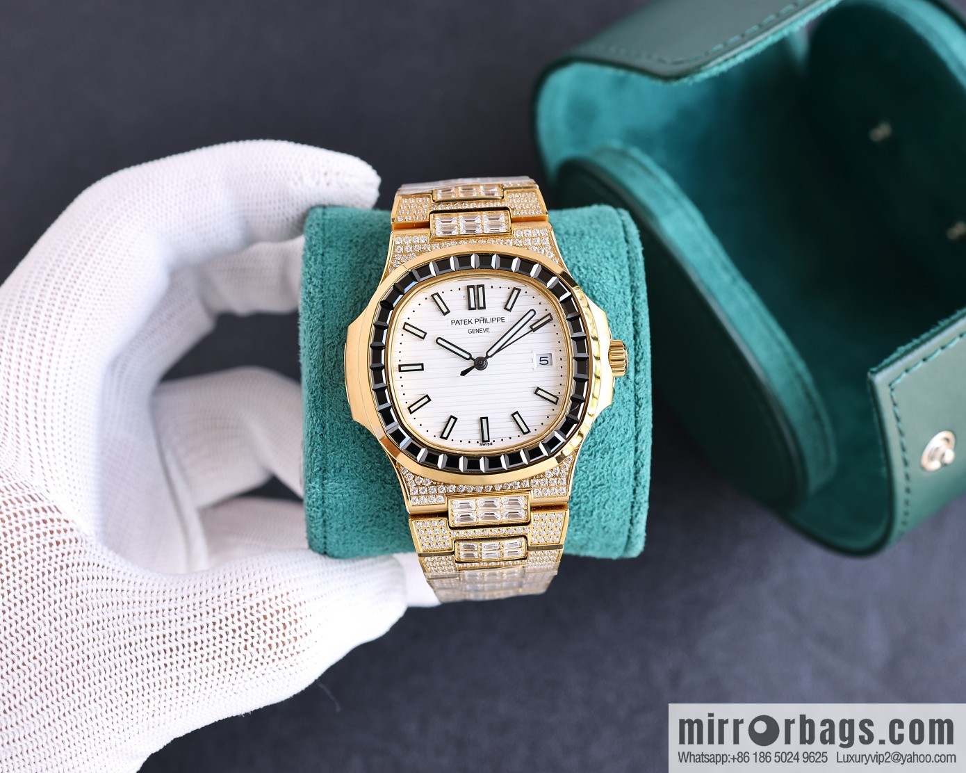 PP Patek. Philippe Nautilus Gypsy Edition New Customized Original 324 Movement Watch