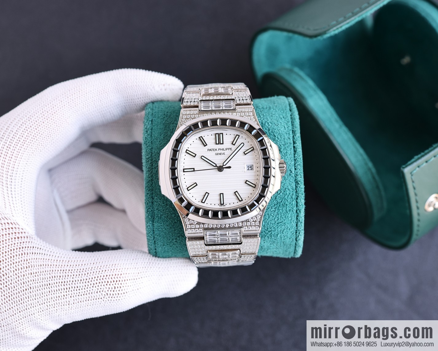 PP Patek. Philippe Nautilus Gypsy Edition New Customized Original 324 Movement Watch