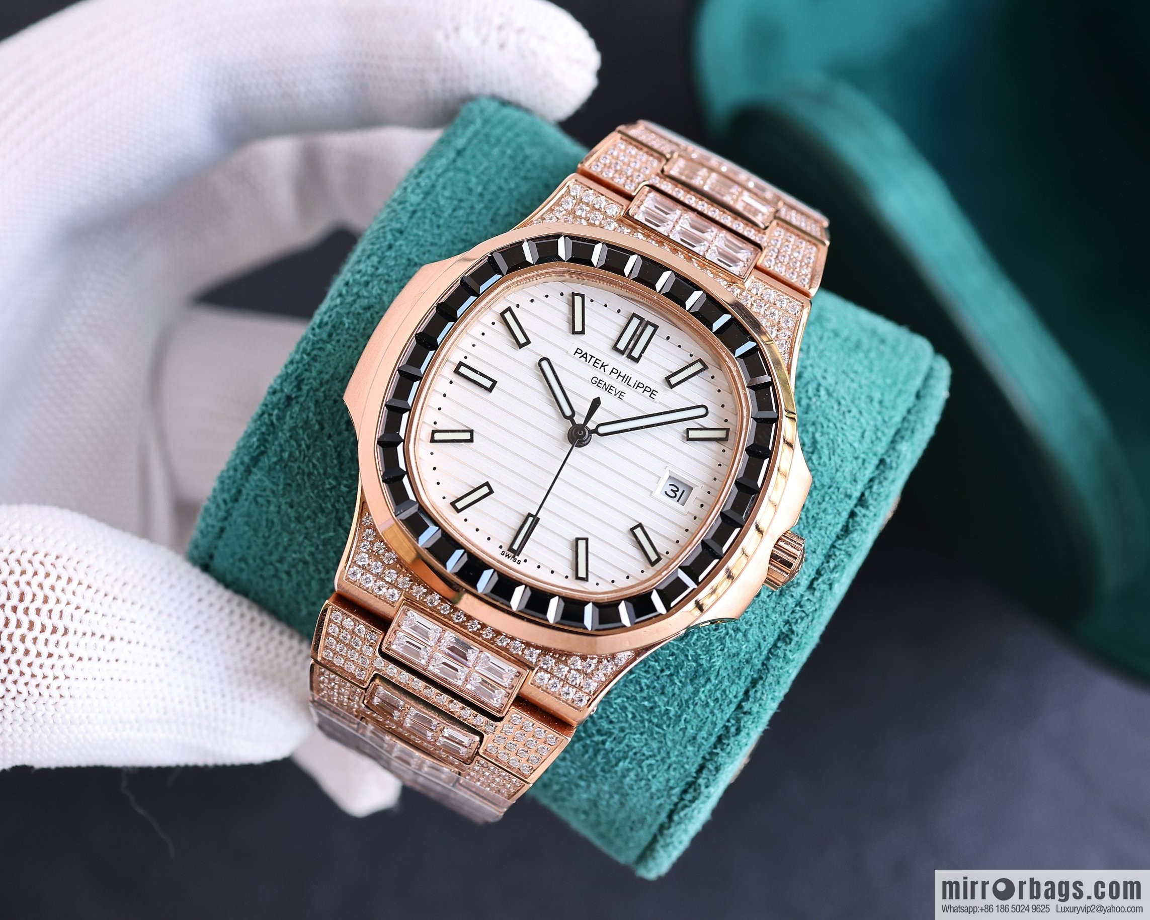 PP Patek. Philippe Nautilus Gypsy Edition New Customized Original 324 Movement Watch