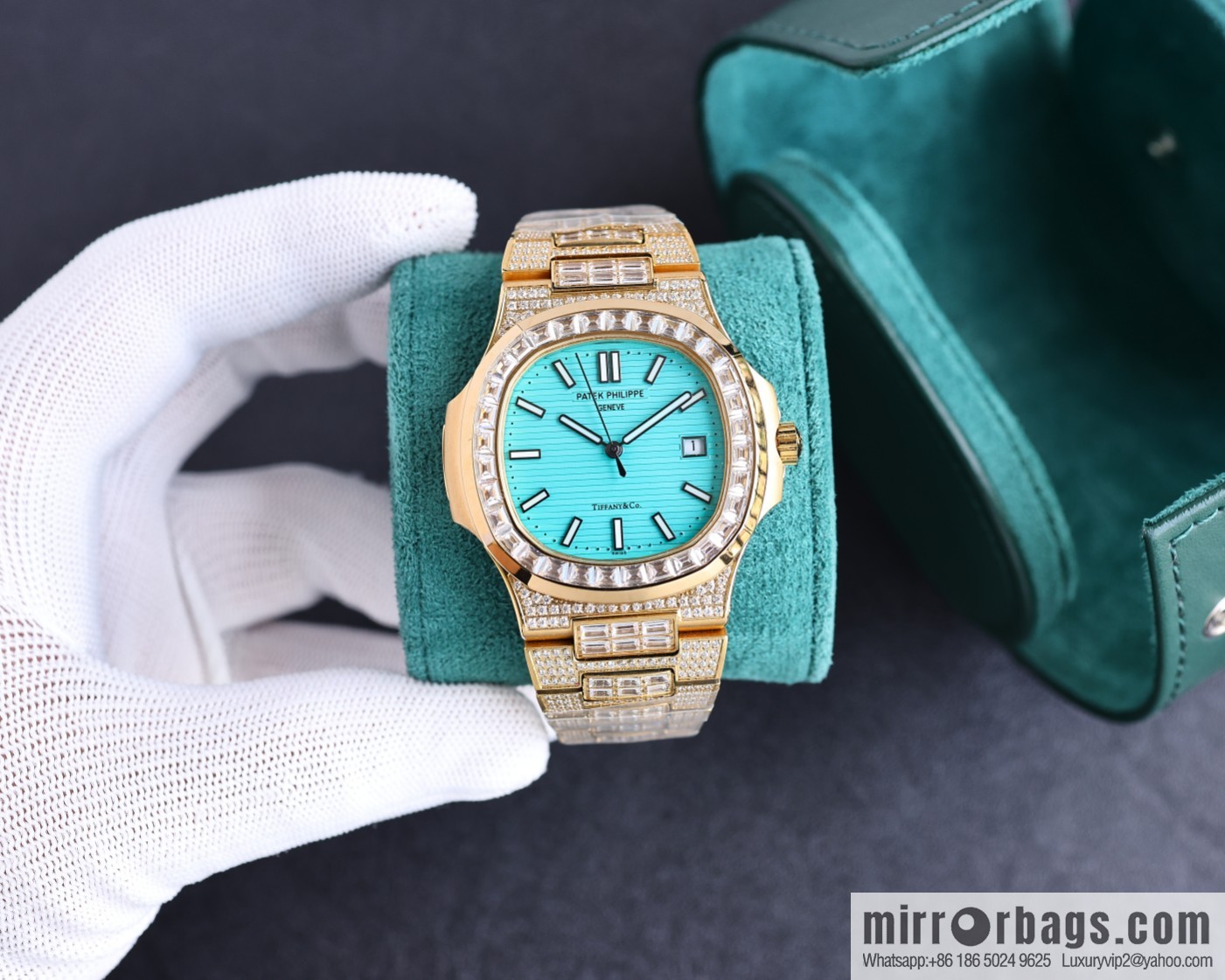 PP Patek. Philippe Nautilus Gypsy Edition New Customized Original 324 Movement Watch