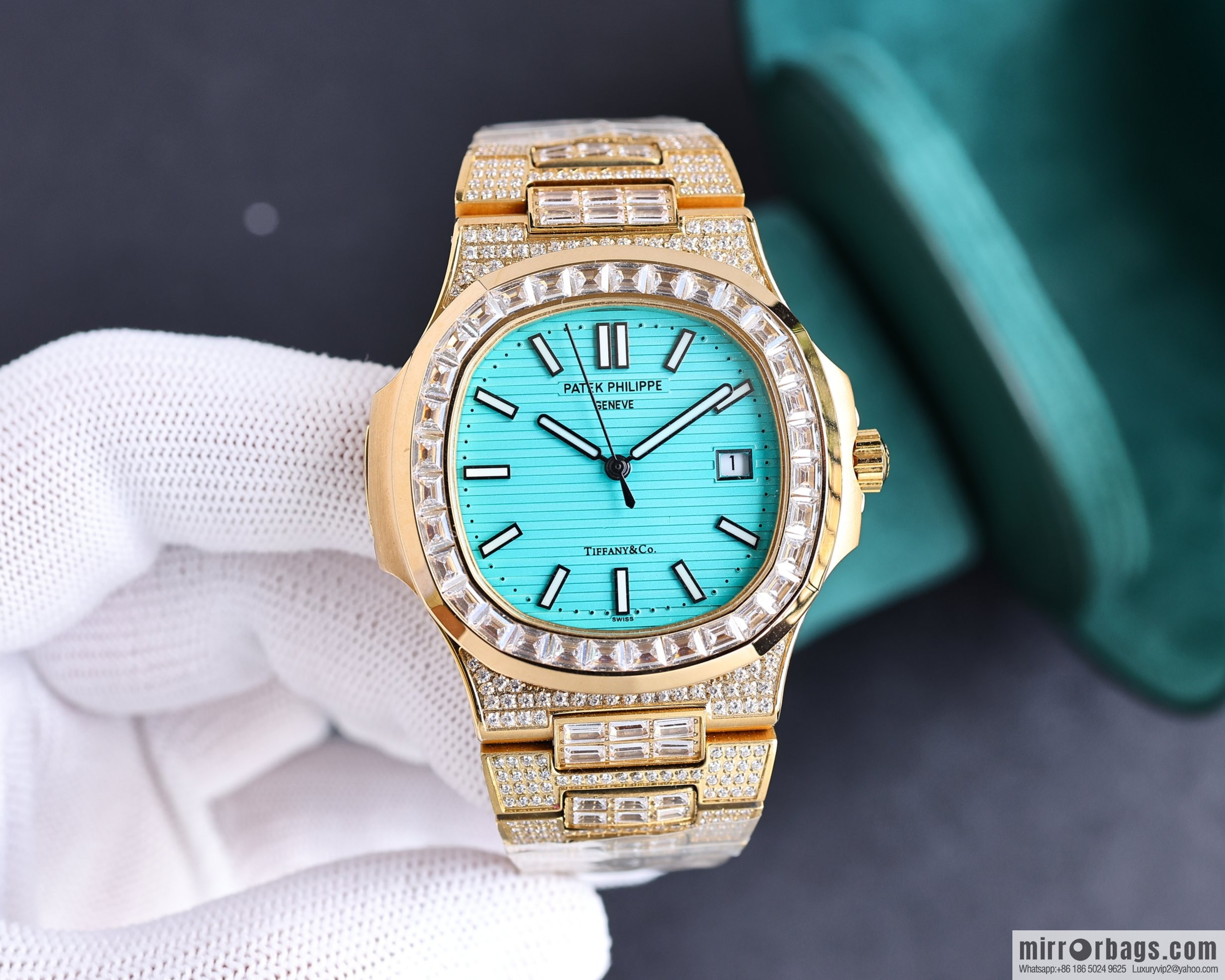 PP Patek. Philippe Nautilus Gypsy Edition New Customized Original 324 Movement Watch