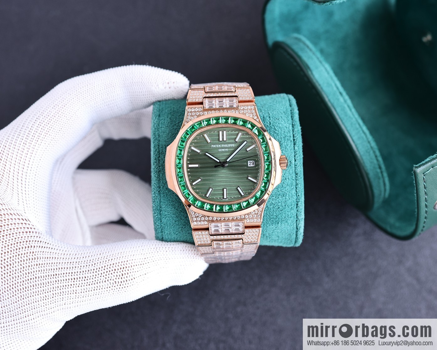 PP Patek. Philippe Nautilus Gypsy Edition New Customized Original 324 Movement Watch