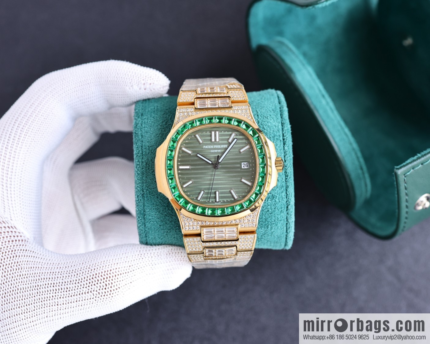 PP Patek. Philippe Nautilus Gypsy Edition New Customized Original 324 Movement Watch