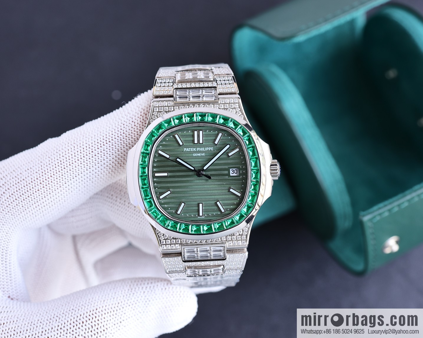 PP Patek. Philippe Nautilus Gypsy Edition New Customized Original 324 Movement Watch
